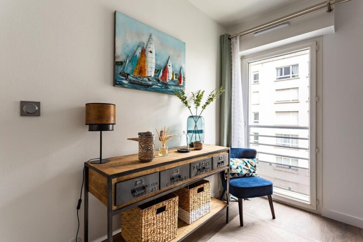 Le Saint Helier -Appartement Cosy Et Calme Parking レンヌ エクステリア 写真
